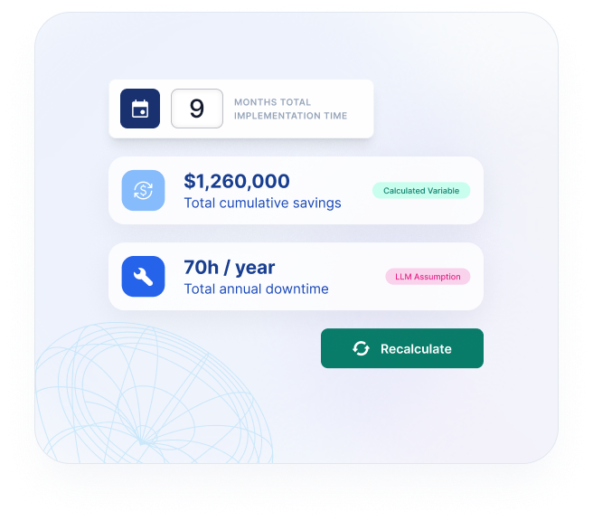 Living strategy system that updates as assumptions change