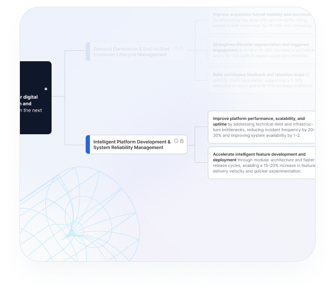Evidence-linked reasoning for traceable strategic decisions